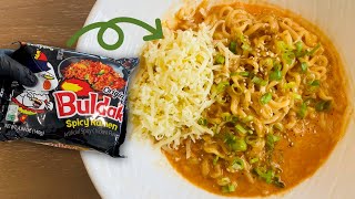 Creamy Instant Noodle Carbonara Hack 🍜✨ | 5-Minute Cheesy Ramen Upgrade