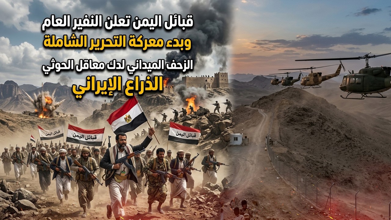 قبائل اليمن تعلن النفير العام وبدء معركة التحرير الشاملة وتطلق عمليات الزحف 
