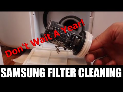 How to Clean Washing Machine Filter Samsung 1 Year...