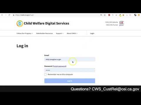 Login Tutorial Cwds Ca Gov