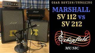 Video thumbnail for Marshall SV212 2x12 vs SV112 1x12 Cabinet Challenge by Schopfield Music