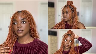 Boho Braids + Bangs | Recreating Pinterest Hairstyles Pt. 6 | Protective Style