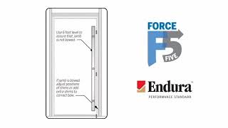 Certified Powered By Endura Door Installation Video