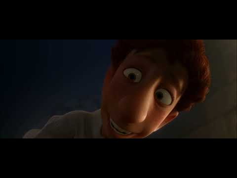 Ratatouille trailer still — Remy gazes at the Paris skyline as the score’s accordion-and-strings palette opens up