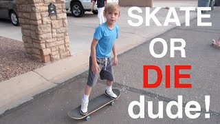 KIDS TRY SKATEBOARDING FOR THE FIRST TIME!