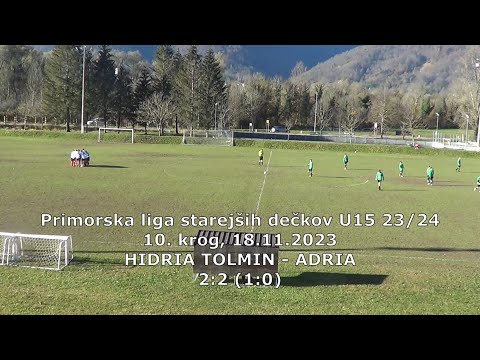 U15 Hidria Tolmin - Adria 2:2 (1:0). MNZ NG U15 23/24, 10 krog, 18.11.2023