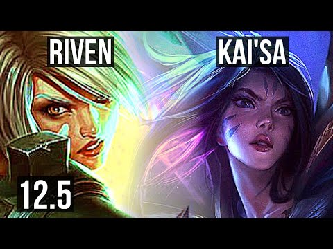 RIVEN vs KAI'SA (MID) | 8/0/4, 1.7M mastery, Legendary | NA Diamond | 12.5