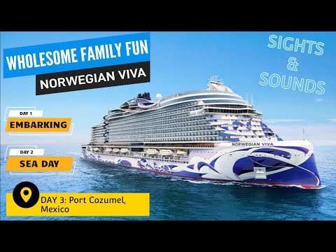 SIGHTS AND SOUNDS From The Norwegian Viva Cruise Line | WHOLESOME FAMILY FUN | part 1 🛥🏖☀️