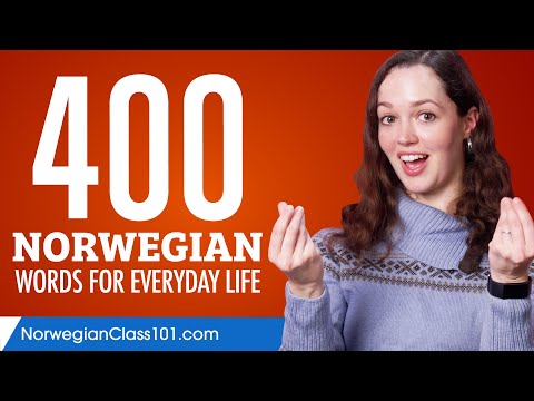 400 Norwegian Words for Everyday Life - Basic Vocabulary #20