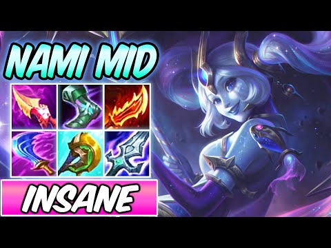 COSMIC DESTINY NAMI MID HYBRID PEN ON-HIT AP/AD Dark Harvest | New Build & Runes | League of Legends