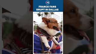 #watch : France Supporters Take Over Dallas Before Massive World Cup Semi-Final With Spain