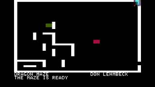 Apple II Game: Dragon Maze (1978 Programma International, Inc.)
