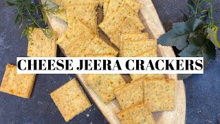 CHEESE JEERA CRACKERS | Only 4 ingredients