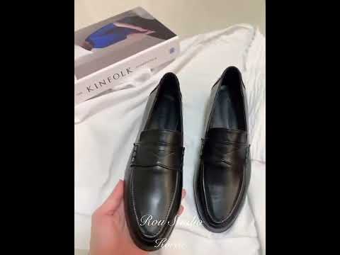 熱銷破百！高級感！經典牛皮樂福鞋 23-25 1色