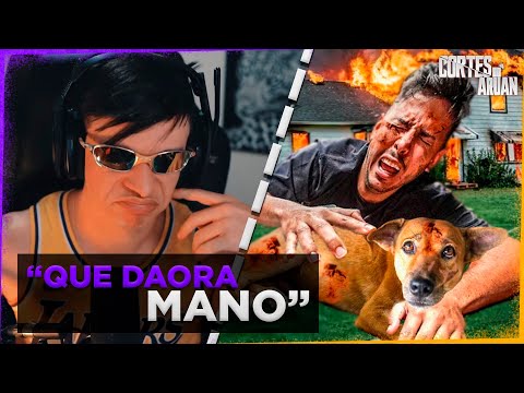 ARUAN REAGE A 5 YOUTUBERS QUE SALVARAM ANIMAIS! (CAÇADORES DE LENDAS FC) - Cortes do Aruan