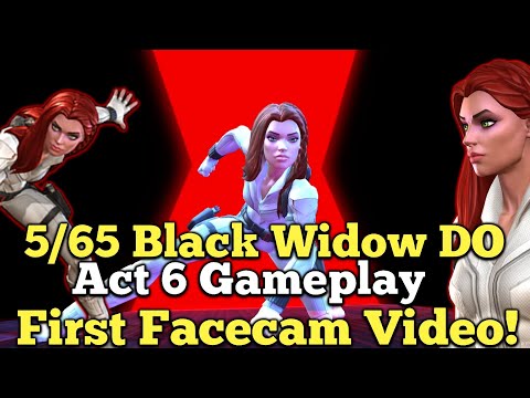 Black Widow Deadly Origin Rank 5 Act 6 Gameplay | First Video With Facecam! | Contest Of Champions