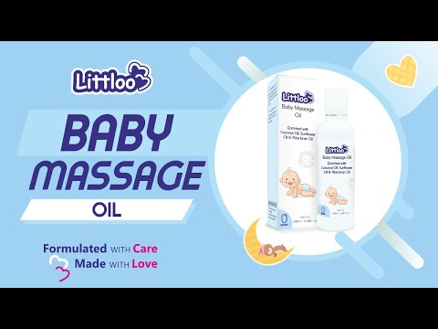 Littloo yellow Baby Massage Oil 100ML, 1-2 Years, Packaging Type: Box