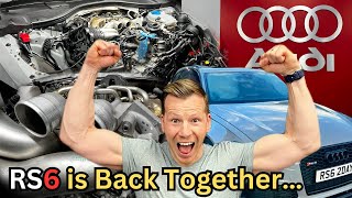Audi RS6 4.0 TFSI Thermostat Replacement & Coolant Refill (Part 5)