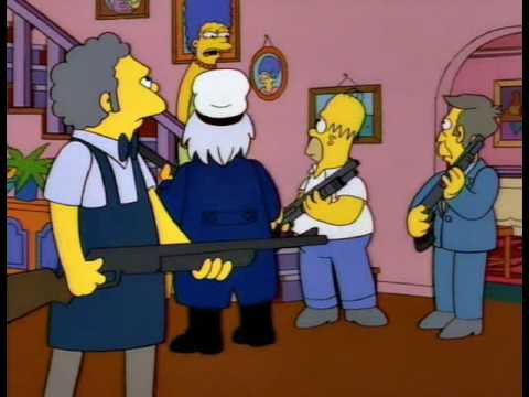 Homer Simpson The Vigilante And Guns