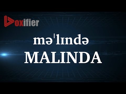How to Pronunce Malinda in English - Voxifier.com