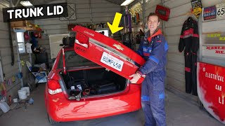 CHEVROLET CRUZE REAR TRUNK LID REMOVAL REPLACEMENT | CHEVY CRUZE TRUNK