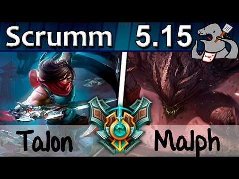 Scrumm - Talon vs Malphite - Mid - Master S5 | 230