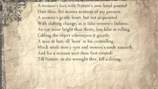 Sonnet 20: A woman&#39;s face with Nature&#39;s own hand painted