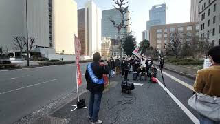 財務省解体デモ(主催者演説の一部)観覧展望の一部