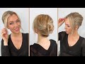 Super Easy Up Do For Short Hair