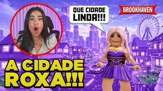 CONSTRUINDO UMA CIDADE ROXA EM BROOKHAVEN 