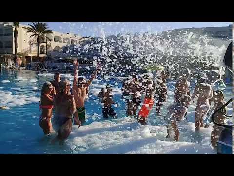 Hotel Houda Golf & Beach Club, Monastir, Tunisia foam party