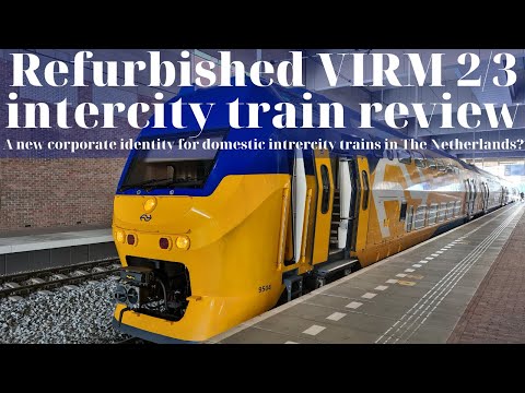 The refurbished VIRM intercity trains in The Netherlands. A new look for Dutch IC trains?
