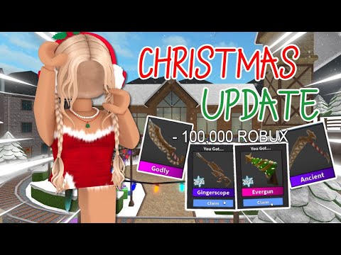 Buying EVERYTHING In The NEW MM2 CHRISTMAS UPDATE + Gameplay (Murder Mystery 2)