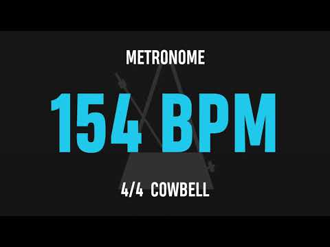 154 BPM 4/4 - Best Metronome (Cowbell)