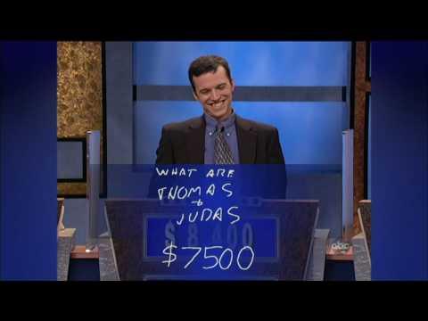 JEOPARDY! 25th Anniversery Spotlight- Ken Jennings becomes 74-Day Champion [720p HD]