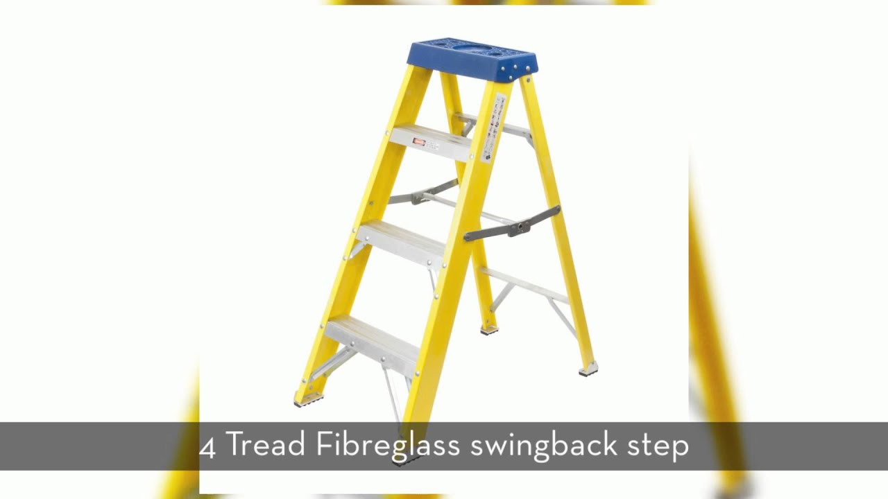 Watch video Fibreglass Step Ladders Now Fibreglass Step Ladders