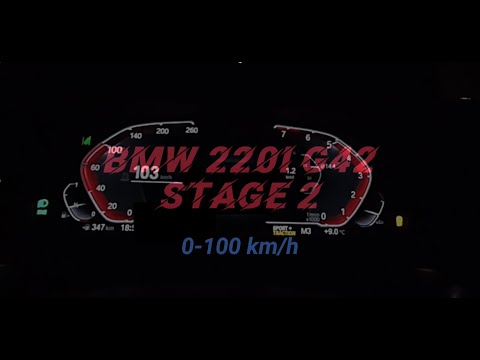 BMW 220i G42 Stock VS Stage2 0-100