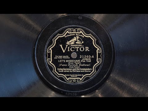 Let's Misbehave • Irving Aaronson and His Commanders (EMG Xb Oversize Gramophone)