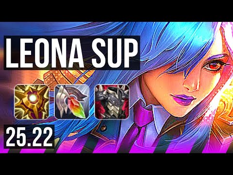 LEONA & Xayah vs GALIO & Samira (SUP) | NA Master | 25.22