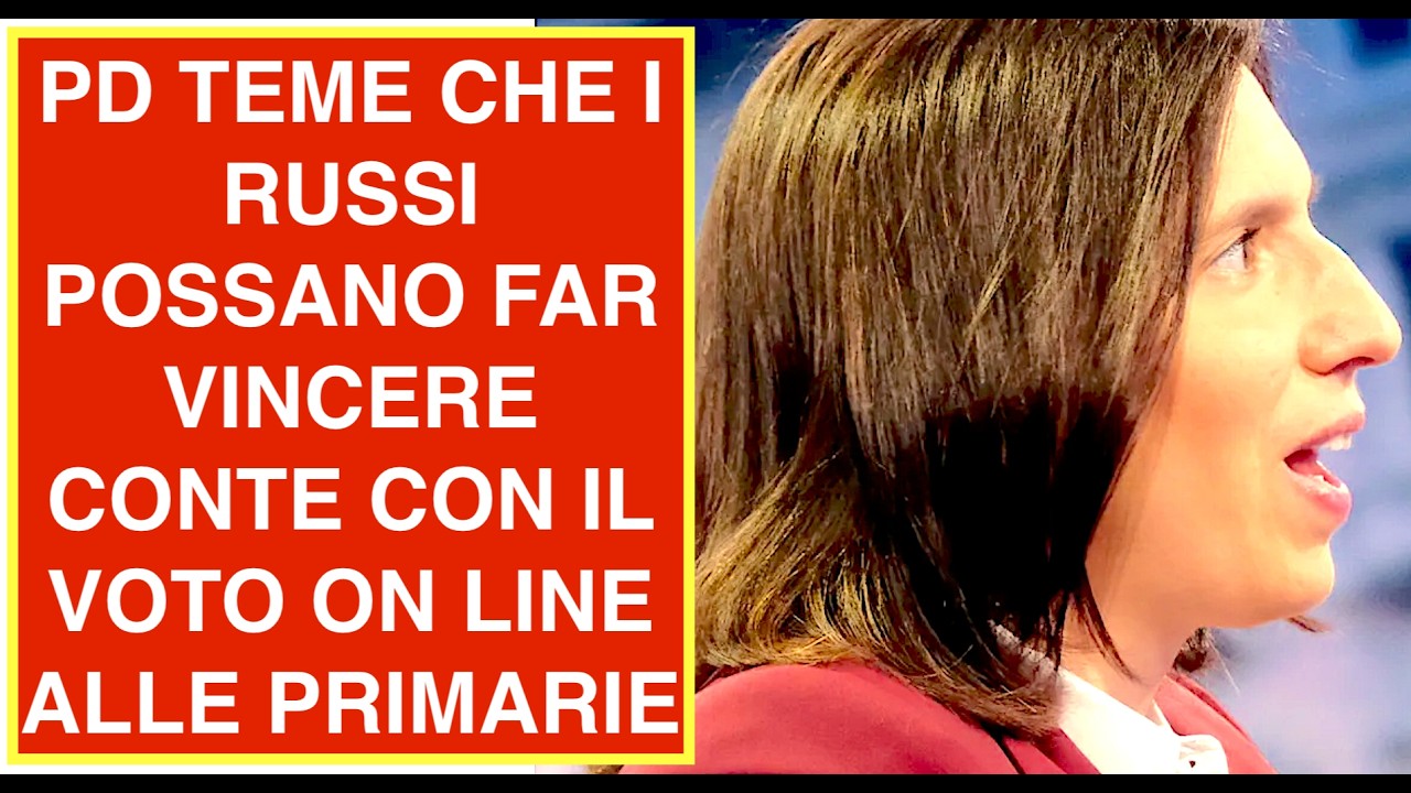 PD TEME CHE I RUSSI POSSANO FAR VINCERE CONTE CON IL VOTO ON LINE ALLE PRIMARIE