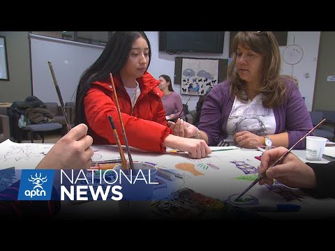 Students painting their way to reconciliation in Ottawa | APTN News