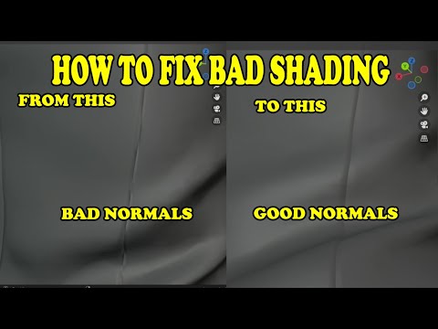BLENDER - Fix bad shading/normals after  merging vertices