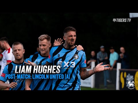POST-MATCH | Liam Hughes following his brace in our 3-0 Emirates FA Cup victory over Lincoln United
