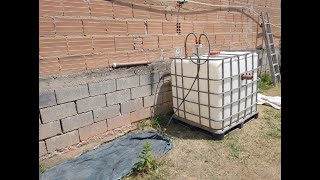 Biodigestor caseiro de 1000 litros (parte 3/4). Biodigestor-filtros-área de armazenamento.