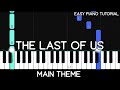 The Last of Us Main Theme (Easy Piano Tutorial)