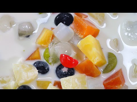 우유 품은 후르츠칵테일 해먹기, 추억의 여름 별미!