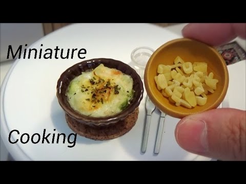 Real Food Miniature #38-ミニチュア料理-『Shrimp gratin-エビグラタン-』Cooking show ミニチュアクッキング อาหารขนาดเล็ก Video