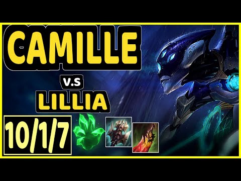 V1PER (CAMILLE) vs LILLIA - 10/1/7 KDA TOP CHALLENGER GAMEPLAY - NA