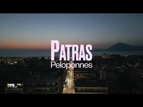 Patras von oben bei Sonnenuntergang | Agios Nikolaos Treppe aus der Luft (4K/HDR)