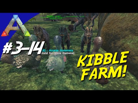 ARK Survival Evolved Dansk Sæson 3 - Ep 14 - KIBBLE FARM! (The Center Map)